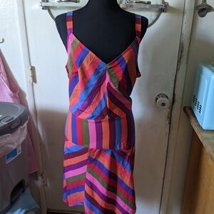 Rainbow dress with bow